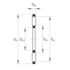 FAG Axial-Nadelkränze - AXK3552