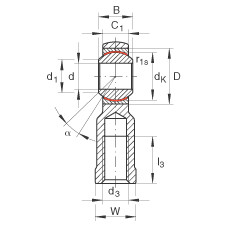 FAG Gelenkköpfe - GIKPR30-PW