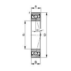 FAG Spindellager - HSS71906-C-T-P4S