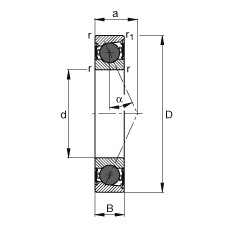 FAG Spindellager - HCB7007-E-2RSD-T-P4S