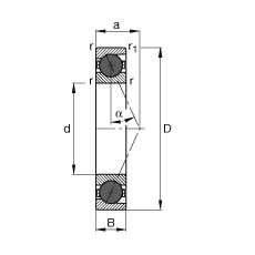 FAG Spindellager - HCB71906-E-T-P4S