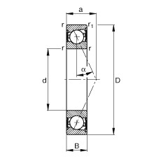 FAG Spindellager - B71907-E-2RSD-T-P4S