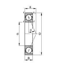 FAG Spindellager - B71906-E-T-P4S