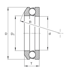 FAG Axial-Rillenkugellager - 4106