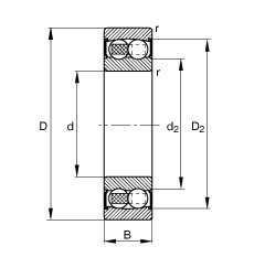 roulements 2310-2RS-TVH FAG