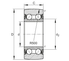 FAG Laufrollen - LR5206-2Z-TVH-XL