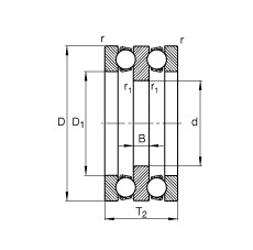 FAG Axial-Rillenkugellager - 52207