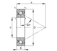 FAG Axial-Schrägkugellager - 7602030-2RS-TVP