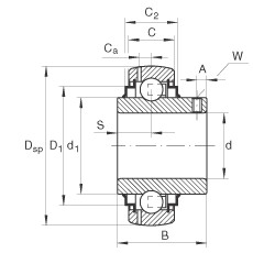 FAG Spannlager - GY1103-KRR-B-AS2/V