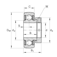 FAG Spannlager - RA104-NPP-B