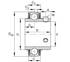 FAG Spannlager - UC207-20