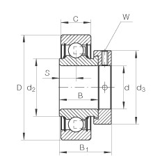 FAG Spannlager - RALE30-XL-NPP-FA106