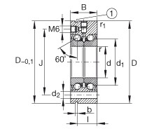 FAG Axial-Schrägkugellager - ZKLF30100-2Z-XL