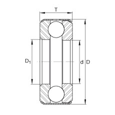 FAG Axial-Rillenkugellager - B14