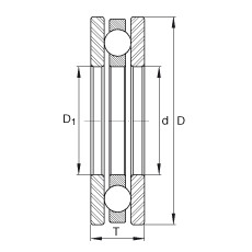 FAG Axial-Rillenkugellager - 4412