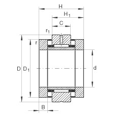 FAG Nadel-Axial-Zylinderrollenlager - ZARN3080-TV