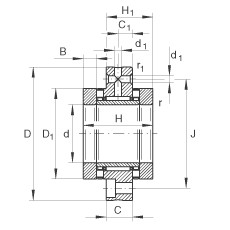 FAG Nadel-Axial-Zylinderrollenlager - ZARF3080-TV