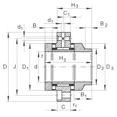 FAG Nadel-Axial-Zylinderrollenlager - ZARF3080-L-TV