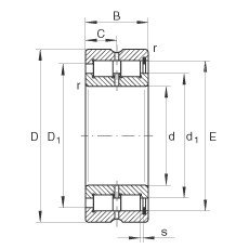 Bantalan SL185005 INA