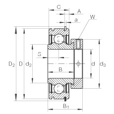 FAG Spannlager - RAE30-XL-NPP-NR