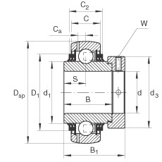 roulements GE45-KTT-B INA