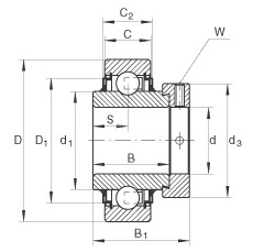 Bantalan E20-KLL INA