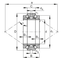 FAG Axial-Schrägkugellager - 234406-M-SP