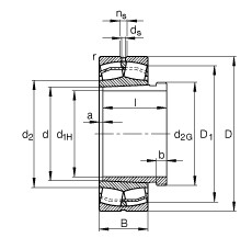 Rolando 24184-B-K30 + AH24184-H FAG