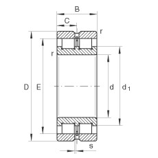 Bantalan SL024972 INA