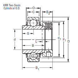 Bantalan E35KRR Timken