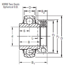 Bantalan E45KRRB Timken