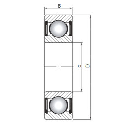 Bantalan 61836 ZZ ISO