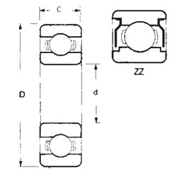 підшипник 6316ZZ FBJ