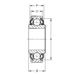 roulements 204KLL2 Timken