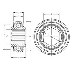 roulements W208KRRB6 Timken