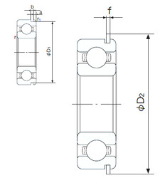 Bantalan 6022NR NACHI