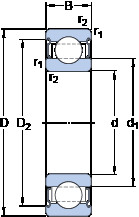 Bantalan 6024-2Z/VA208 SKF