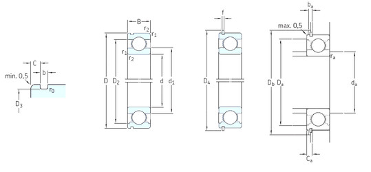 Подшипник 6315NR SKF