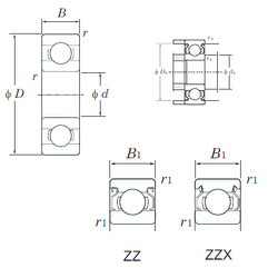 Подшипник WML8014ZZ KOYO