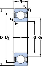 Bantalan 6313-2Z/VA228 SKF