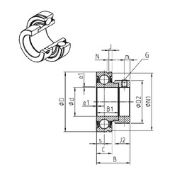 Bantalan CES206-19 SNR