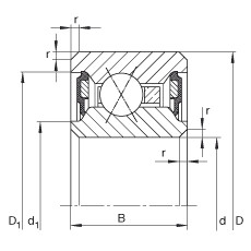 Bantalan CSXU055-2RS INA