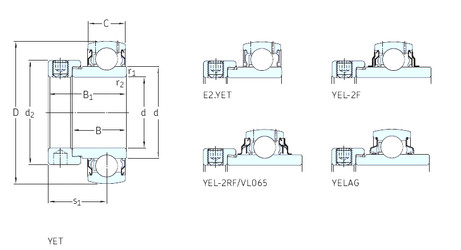 Подшипник YELAG210 SKF