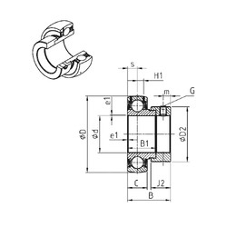 Bantalan ES206 SNR