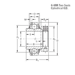 المحامل G1100KRR Timken