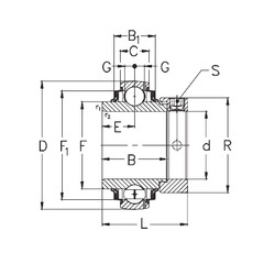 Bantalan GE25-KRRB NKE