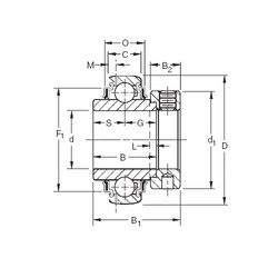 المحامل GN303KRRB Timken