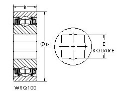 Подшипник WSQ111-108 AST