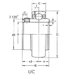 підшипник UC314 CRAFT