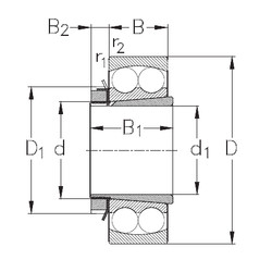 roulements 2311-K+H2311 NKE